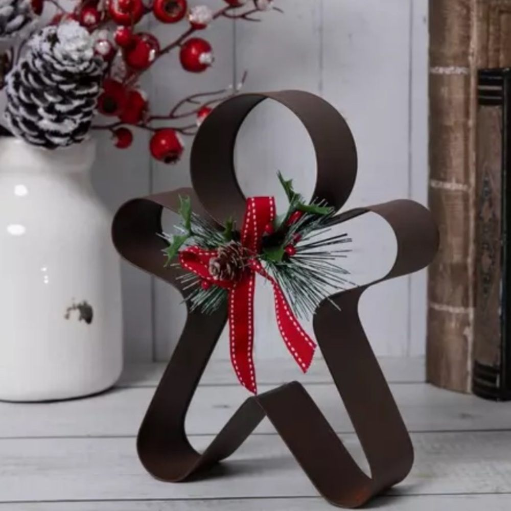 Gingerbread Man Cookie Cutter Metal New - Picture 8 of 10